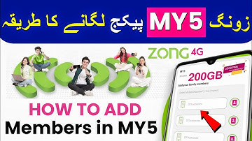Zong My5-pakket Lagany ka Tarika | Hoe leden toe te voegen aan het My5 Zong-pakket