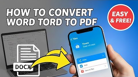 Convert Word to PDF on Phone in 10 Seconds (Android & iPhone 2026)