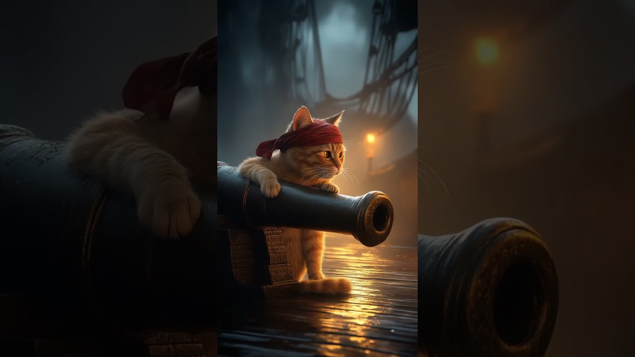 🐱Kitten Becomes a pirate 💥😲