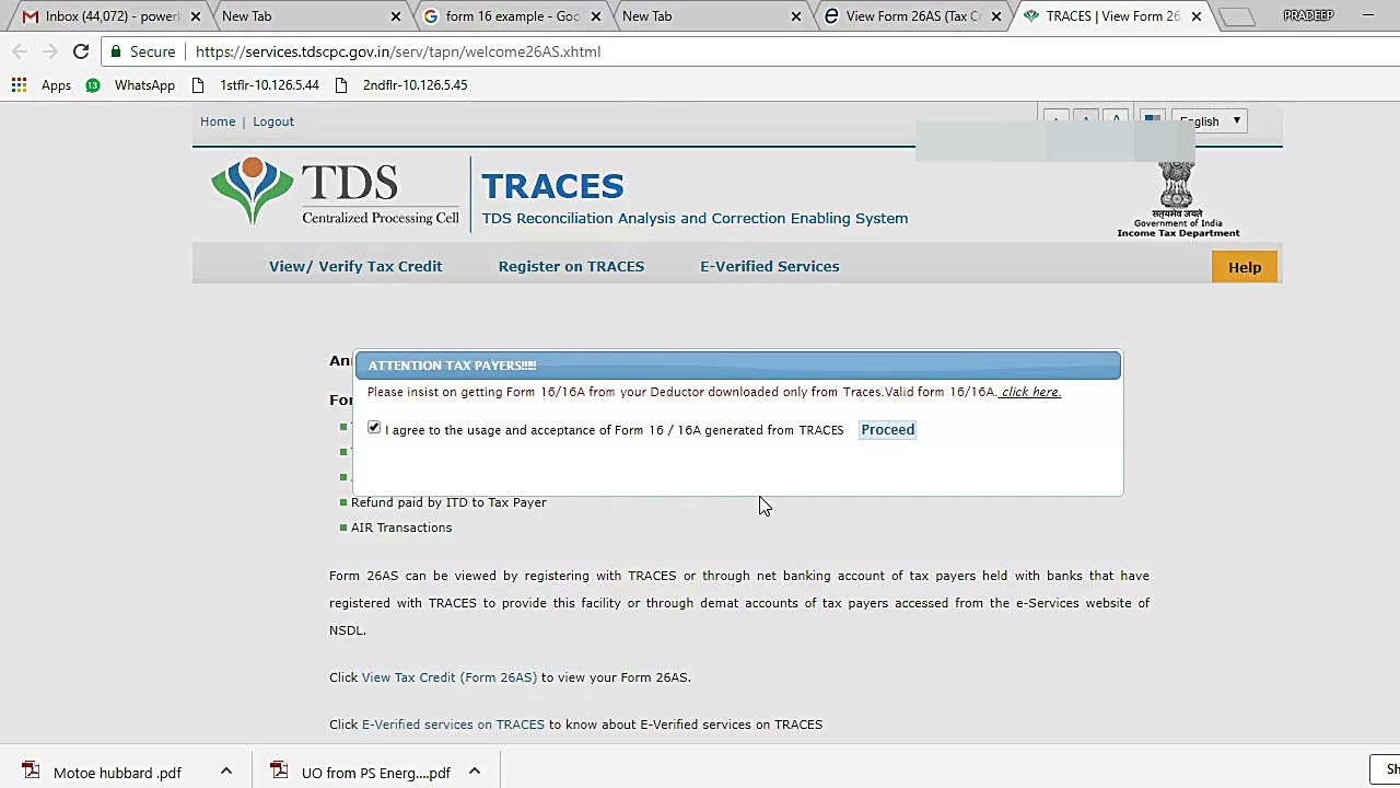 How To View Form 26AS From TRACES Form 26 AS Instead Of Form 16 16 how-to-view-form-26as-from-traces-form-26-as-instead-of-form-16-16