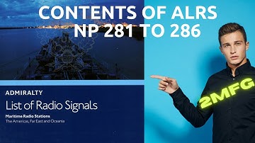 ALRS - Contents।। NP 281 to 286 Contents ।। Admiralty List of Radio Signal Contents