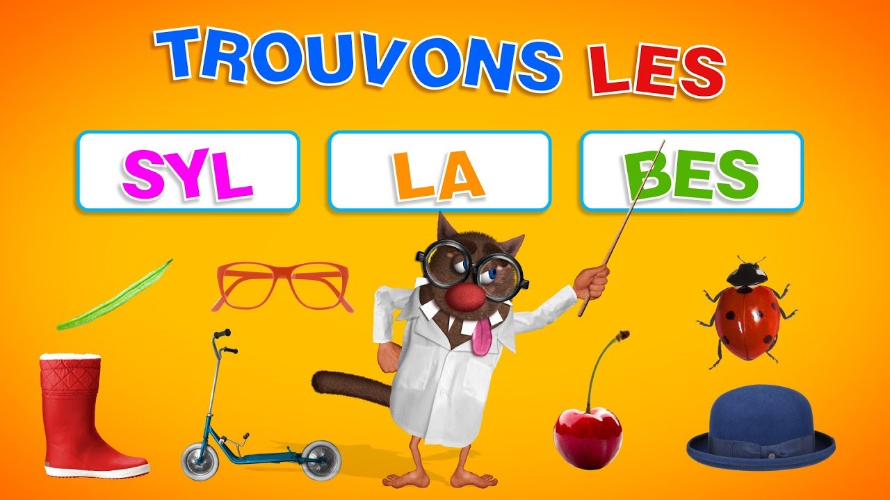 Foufou   Trouvons les syllabes Learn the syllables for kids Serie 01 4K