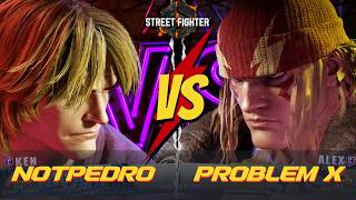 SF6 ▰ NOTPEDRO (Ken) vs PROBLEM X (Alex) 👊 Ranked Match - High Level Gameplay - 4/26