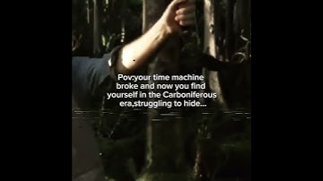 Lost in Carboniferous Era. #prehistoric #shorts