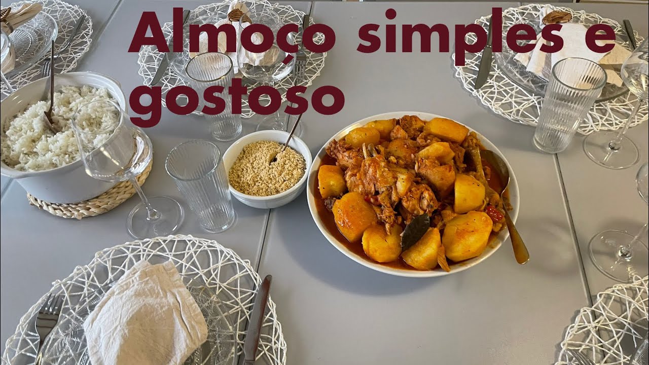 Vamos fazer o almoço comigo.
