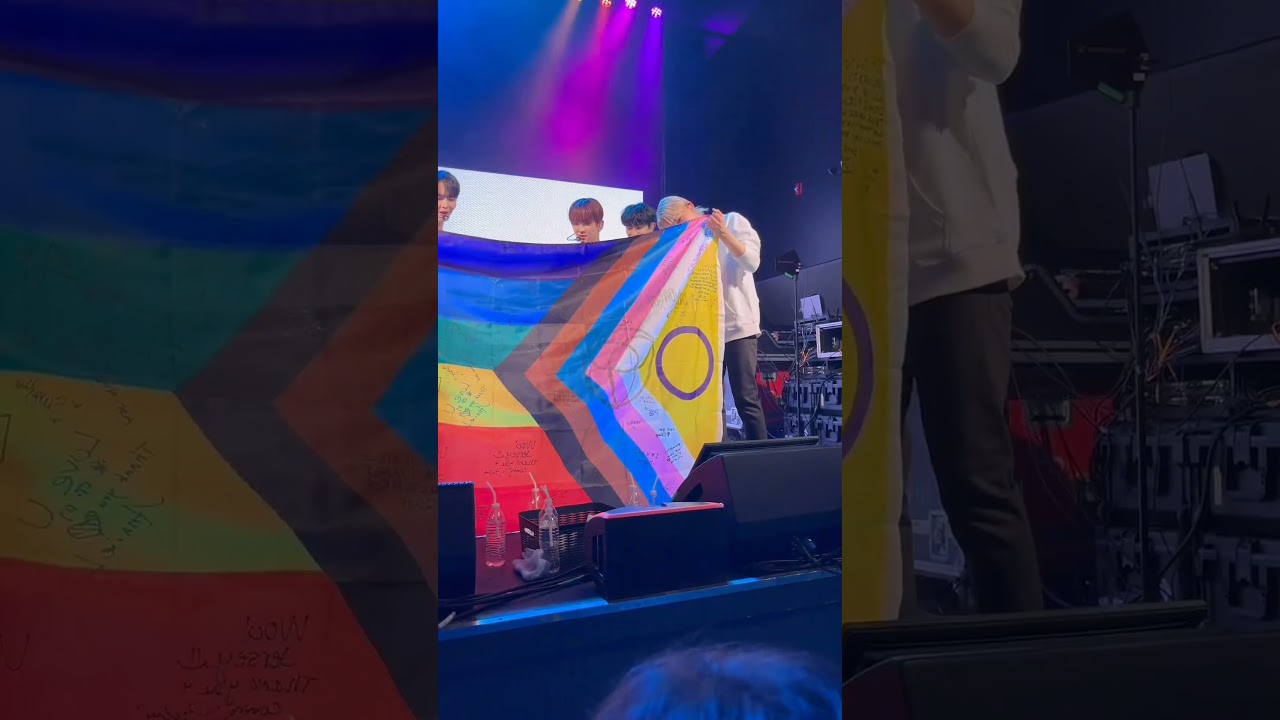 ONLYONEOF WITH A PRIDE FLAG 😭 [I do not own these clips or photos] 