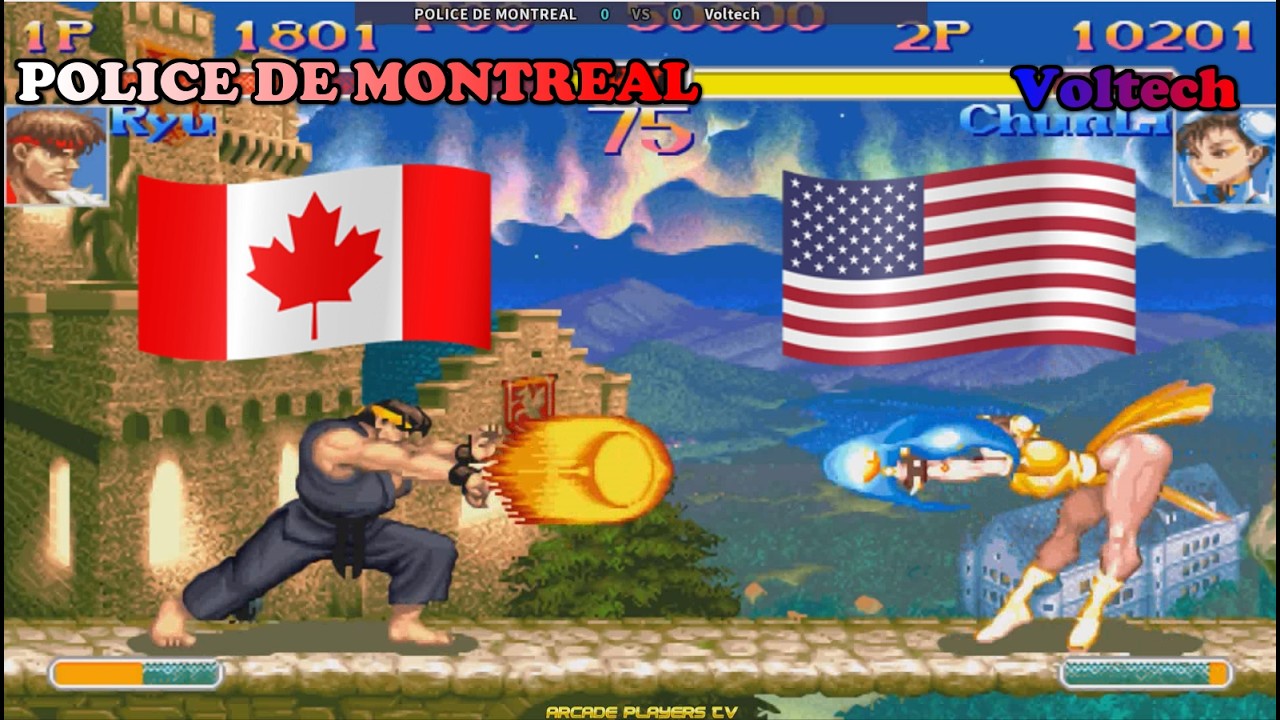 Super Street Fighter 2 Turbo ➤ POLICE DE MONTREAL (Canada) vs