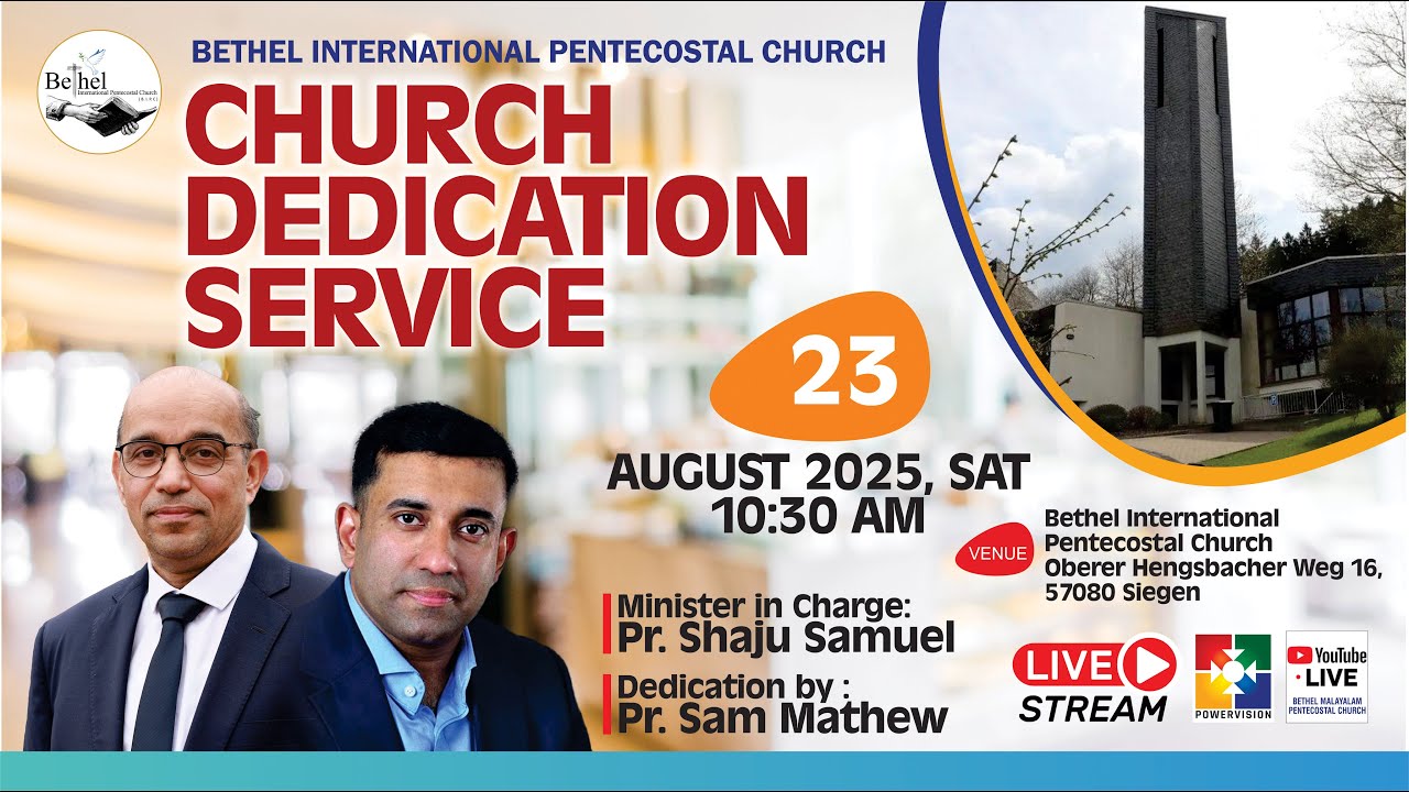 Bethel International Pentecostal Church Germany (BIPC) | Church Dedication Service 🔴 LIVE
