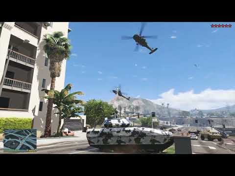 GTA 5 - Trevor's Tank War + Ten Star Escape