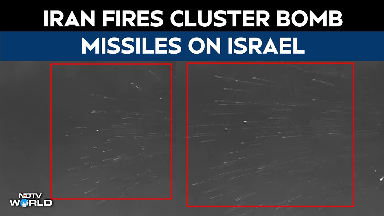 Iran Cluster Bomb Strike | Iran Claims 'Heaviest' Missile Barrage On Israel Since War Began