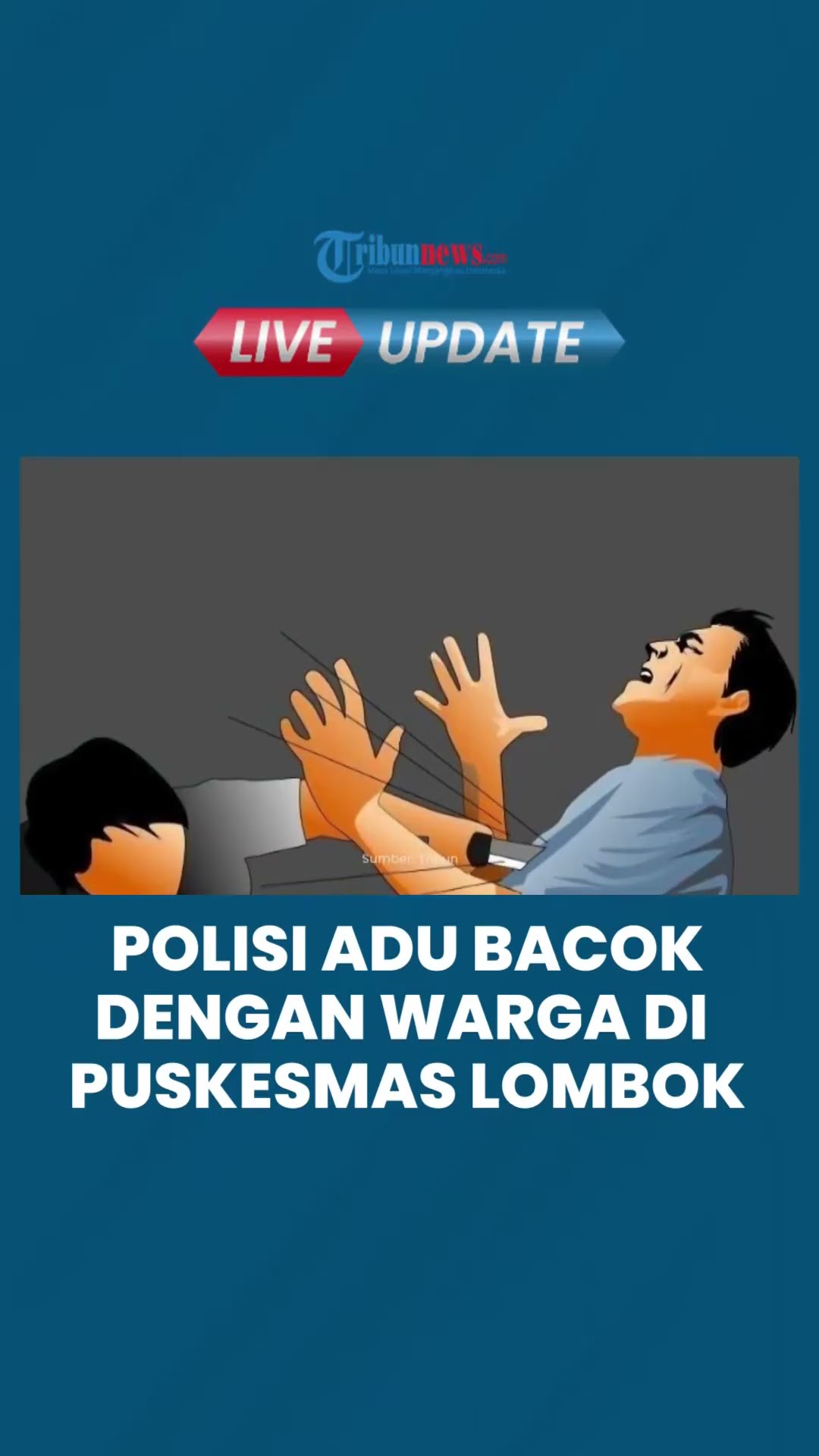 Viral Adu Bacok antara Polisi dari Polsek Praya Barat dengan Warga Sipil, Diduga Dipicu Rasa Cemburu
