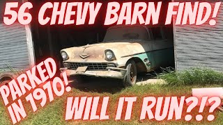 1956 Chevrolet Barn Find! Will It Run?!? Abandoned for 53 Years!