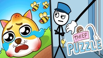 SAVE THE DOGE vs THIEF PUZZLE - New Levels Satisfying Double Mobile Gameplay (Android/ios)