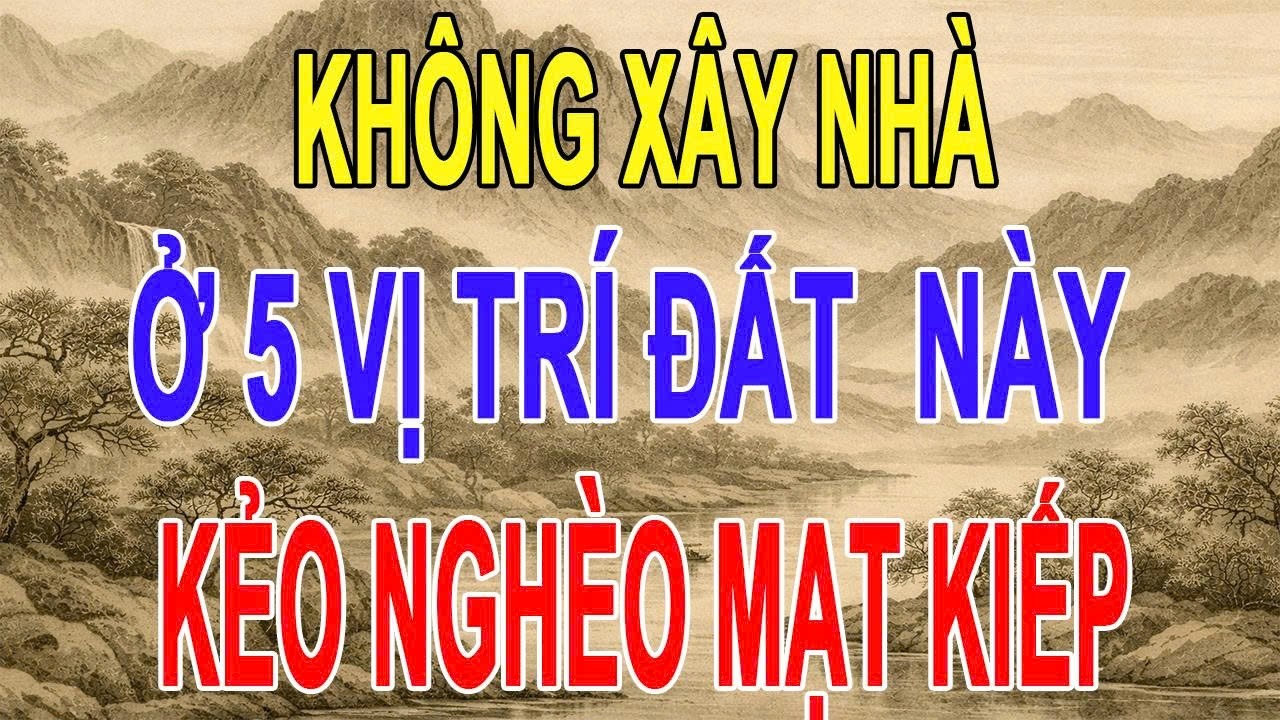 5 Vị Trí Không Nên Xây Nhà| Phong Thủy Âm Dương Nói Rõ Hậu Quả Đáng Sợ|Nghèo Mạt Kiếp