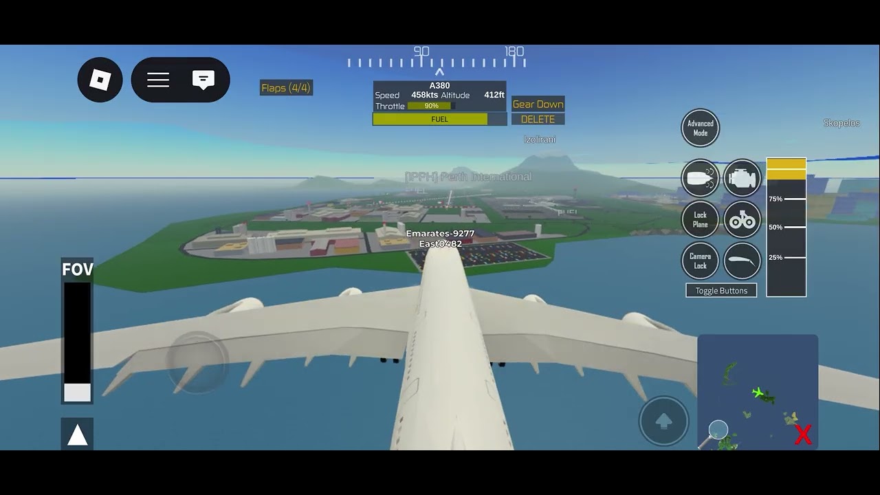 Flying A380 to Perth 