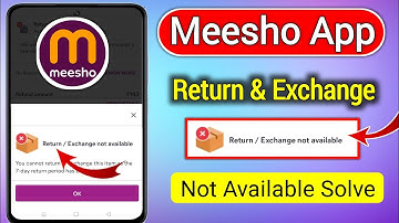 Meesho Return & Exchange Not Available | Meesho App Me Return Exchange Not Available ||