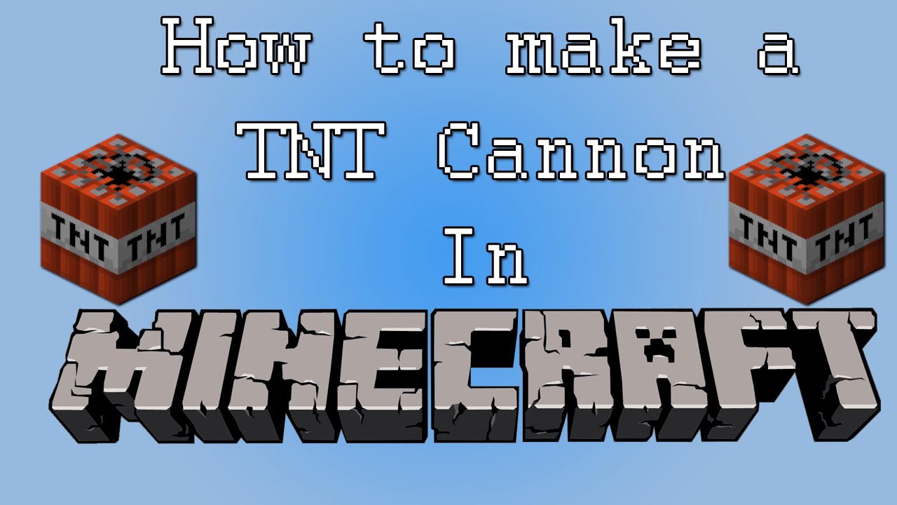 Minecraft Tutorial - How to Make a TNT Cannon - YouTube