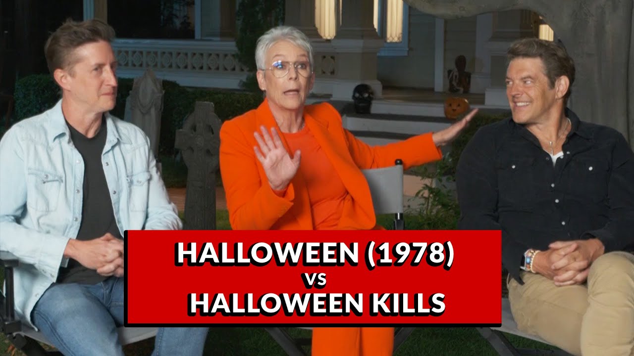 HALLOWEEN KILLS: Jamie Lee Curtis, Director David Gordon Green, & Producer Jason Blum