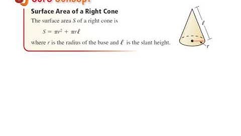 11.7 volume and surface area of cones