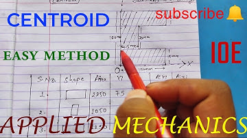 CENTROID ll Applied mechanics ll BCE,BCT,BEL || Easy method to understand || IOE || BISHAL KHADKA