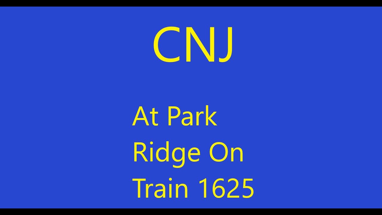 Train 1625 With CNJ 4109 Heritage Unit Leading At Park Ridge NJ YouTube