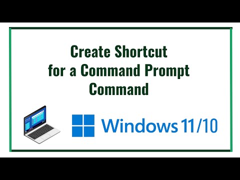Create Shortcut for a Command Prompt command in Windows 11