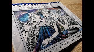 Celestial Beauties (Myka Jelina) - hotová omalovánka - finished coloring book Celestial Beauties (Myka Jelina) - hotová omalovánka - finished coloring book