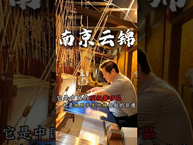 谁说中国没有奢侈品？南京云锦，中国非遗里的顶级奢华！✨👑#南京云锦 #中国非遗 #非遗