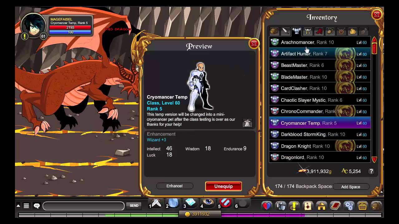 AQW cryomancer class solo YouTube