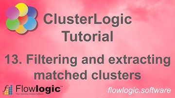 FlowLogic: Cluster Tutorial 13 - Extracting matched clusters following a fingerprint search