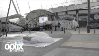 Optix Structures Inflatable Booth Timelapse Manchester City FC Etihad Stadium