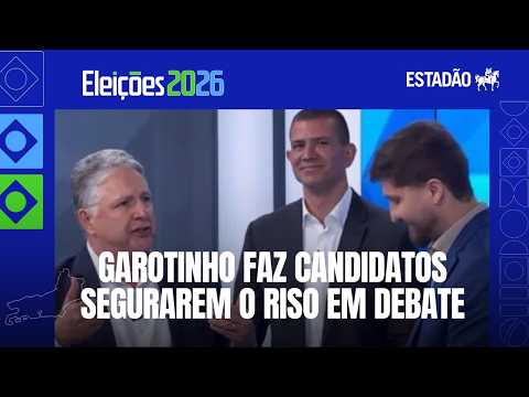 Garotinho mentions 'Happy Little Milk' and opponents hold back laughter during debate in Rio