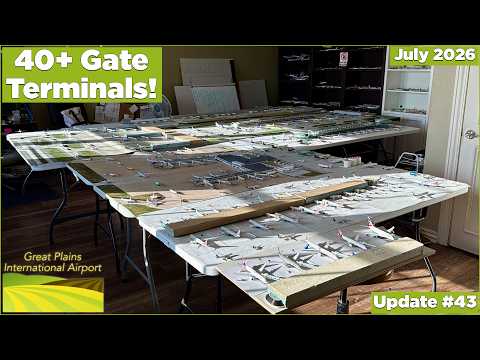 40 GATE TERMINAL?! | GeminiJets Great Plains International Airport update - July 2026