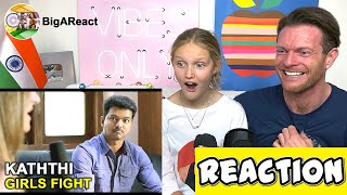 Kaththi Girls Fight Scene Reaction Thalapathy Vijay