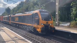Double header class 99-99003 and 99001 passing through Canley at amazing speed