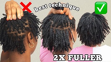 How To Make Your Two Strand Twists Appear FULLER