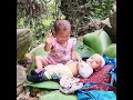 SINGLE MOTHER with two Poor CHILD Harvest Bamboo shoots to sell at market and cook hard FOOD eating