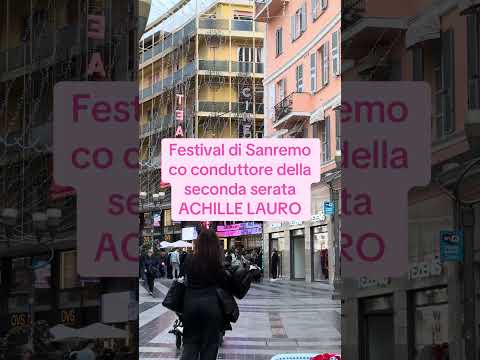 Video Festival di Sanremo co conduttore della seconda serata ACHILLE LAURO