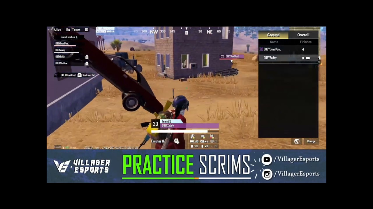 ||OBEYdeadpool did 1v4 against team soul||credit:Villager esports