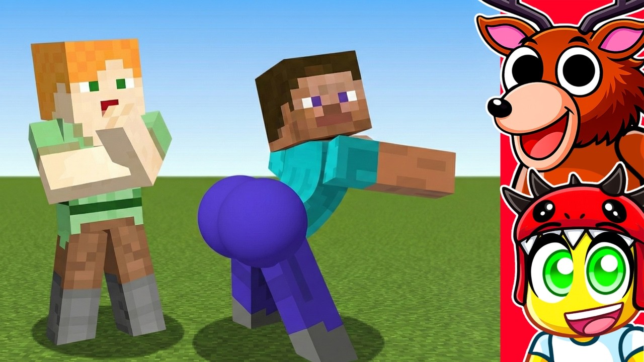 Reacting to Funniest Minecraft Animations