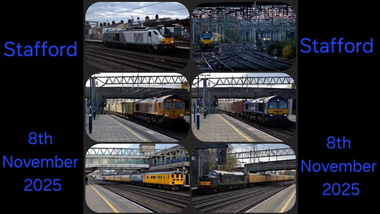 Stafford Railway Station on the 8th November 2025