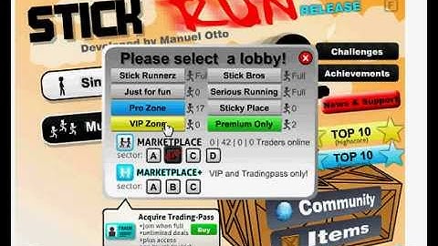 Stick Run : How to join a FULL room without T-PASS