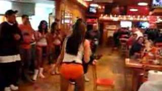 Getting spanked by Hooters girls