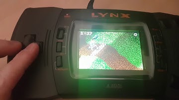 Atari Lynx II with McWill LCD playing California Games