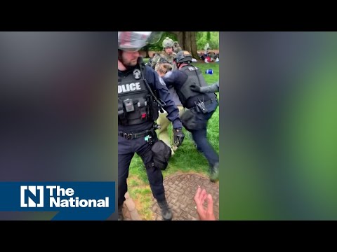 Police take down tents of pro-Palestine protestors at University of Virginia