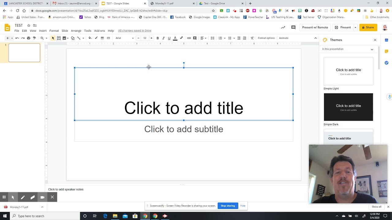 Using Google Slides to make an editable document from a PDF - YouTube