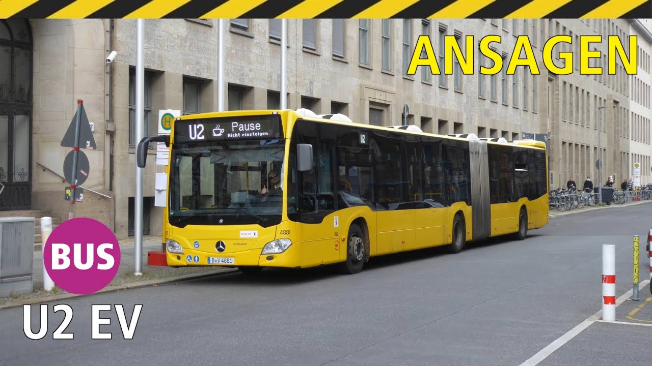 [BVG] Ansagen des U2-Ersatzverkehrs U Senefelderplatz - U Anton-Wilhelm-Amo-Str.