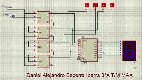 Práctica 8   Secuencial del BCD a Display de 7 segmentos GAL16V8