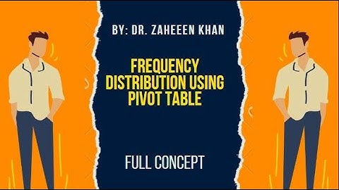 |Frequency Distribution Using Pivot Table In Excel|Frequency Distribution|Excel Tricks And Tips||