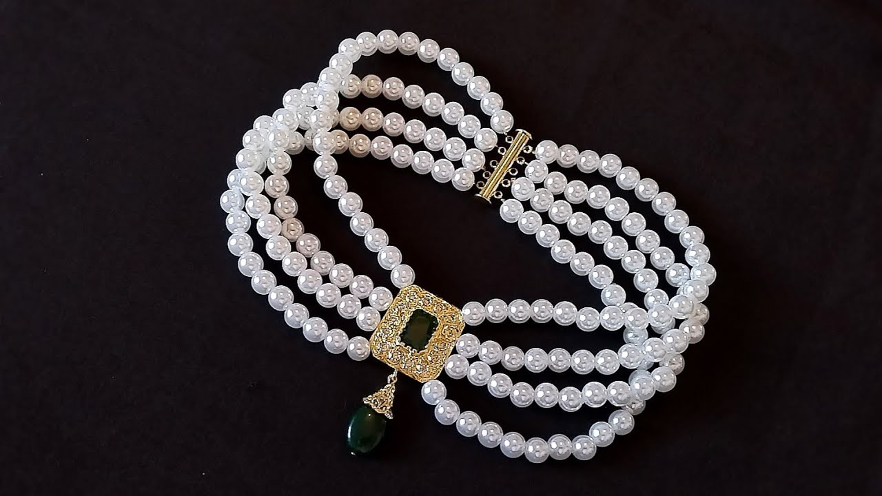 طريقة عمل عقد من العنق ras de cou